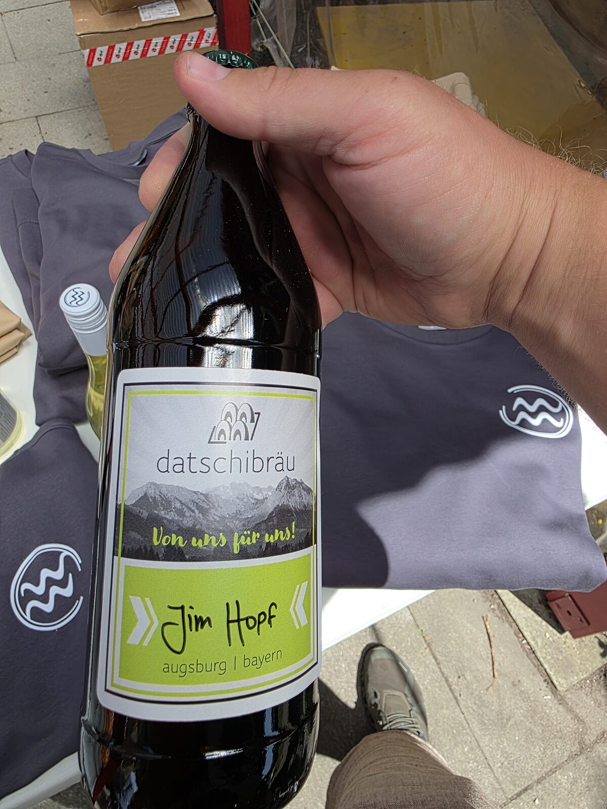 Bierflasche Jim Hopf