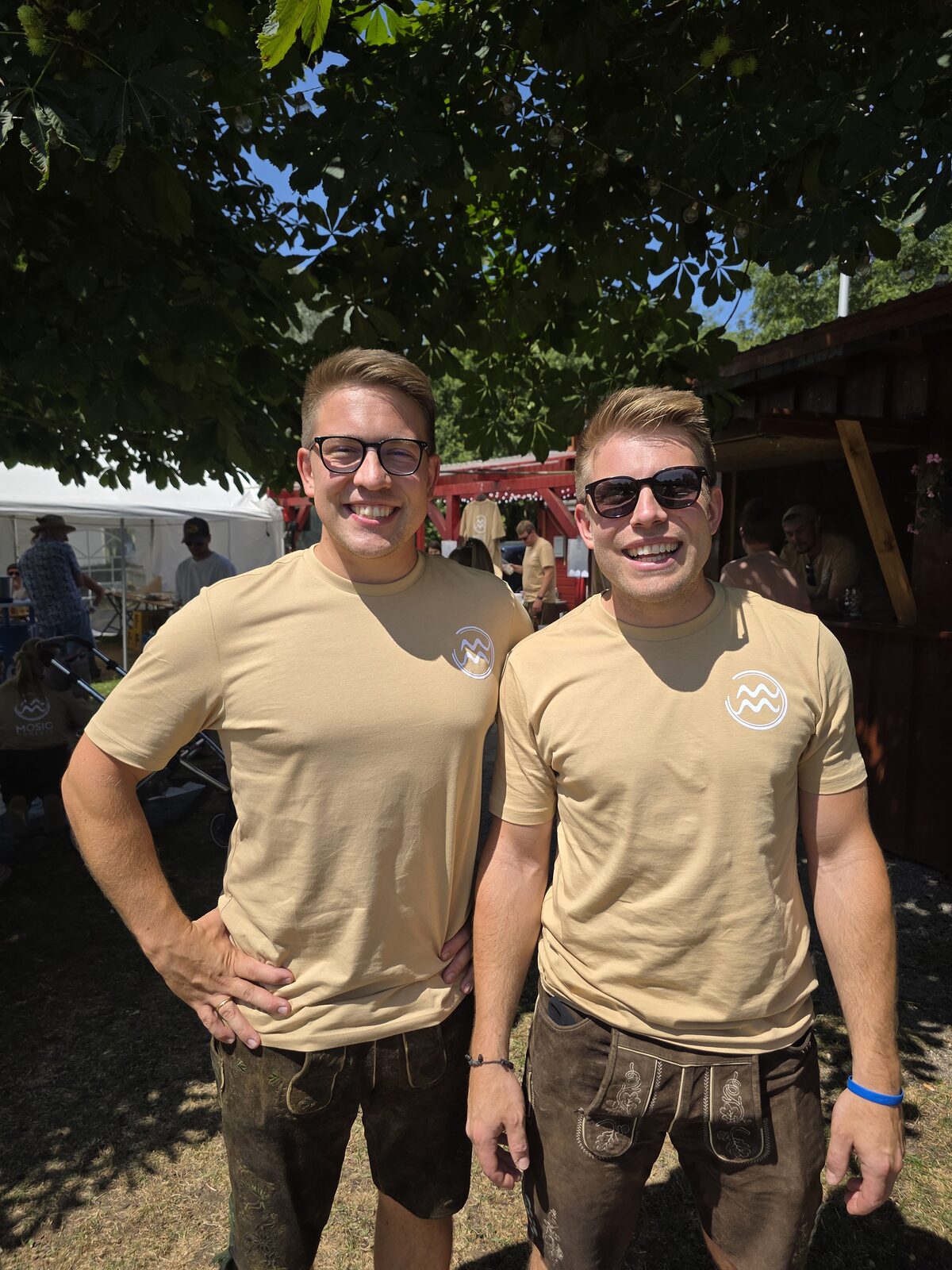 Markus und Max Mosig beim Sommerfest